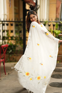 The Sunlit Flora Handpainted Linen Set