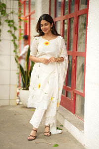 The Sunlit Flora Handpainted Linen Set