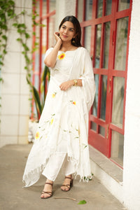 The Sunlit Flora Handpainted Linen Set