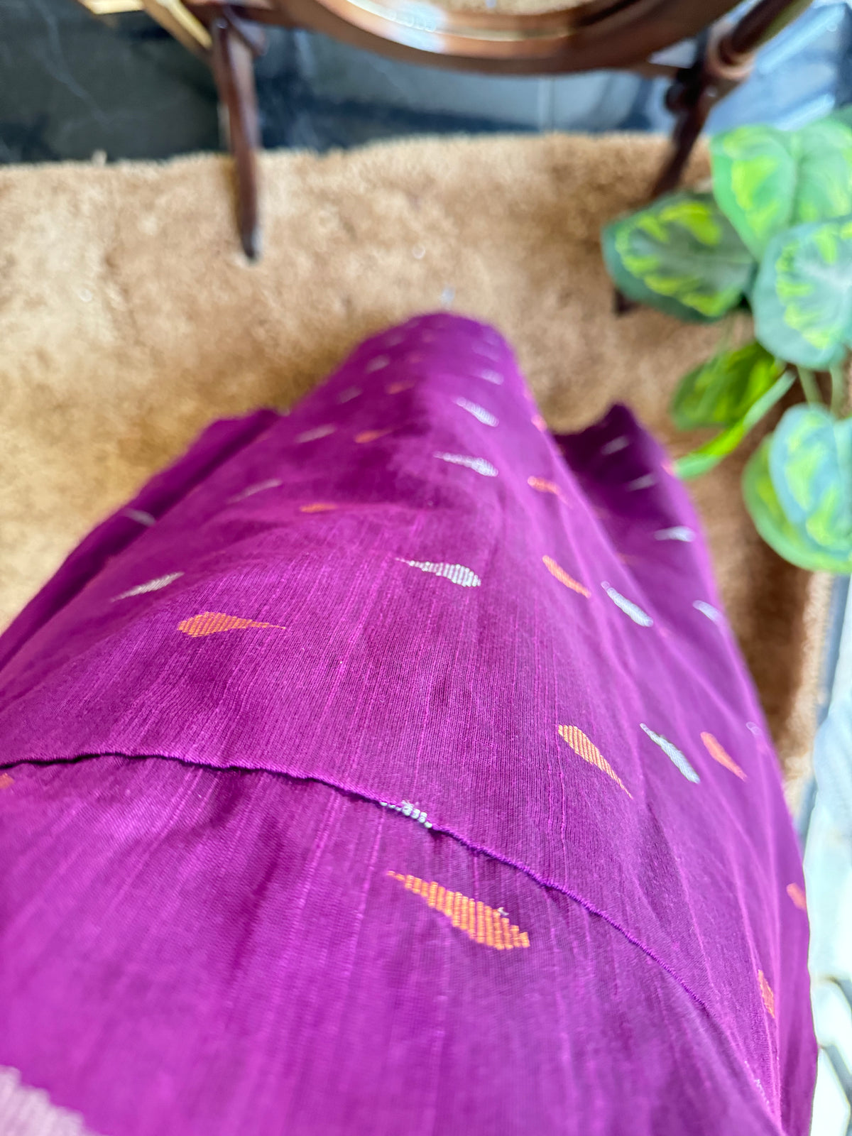 Purple Raw silk - Ready Dispatch