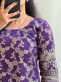 Purple dola silk - Ready Dispatch