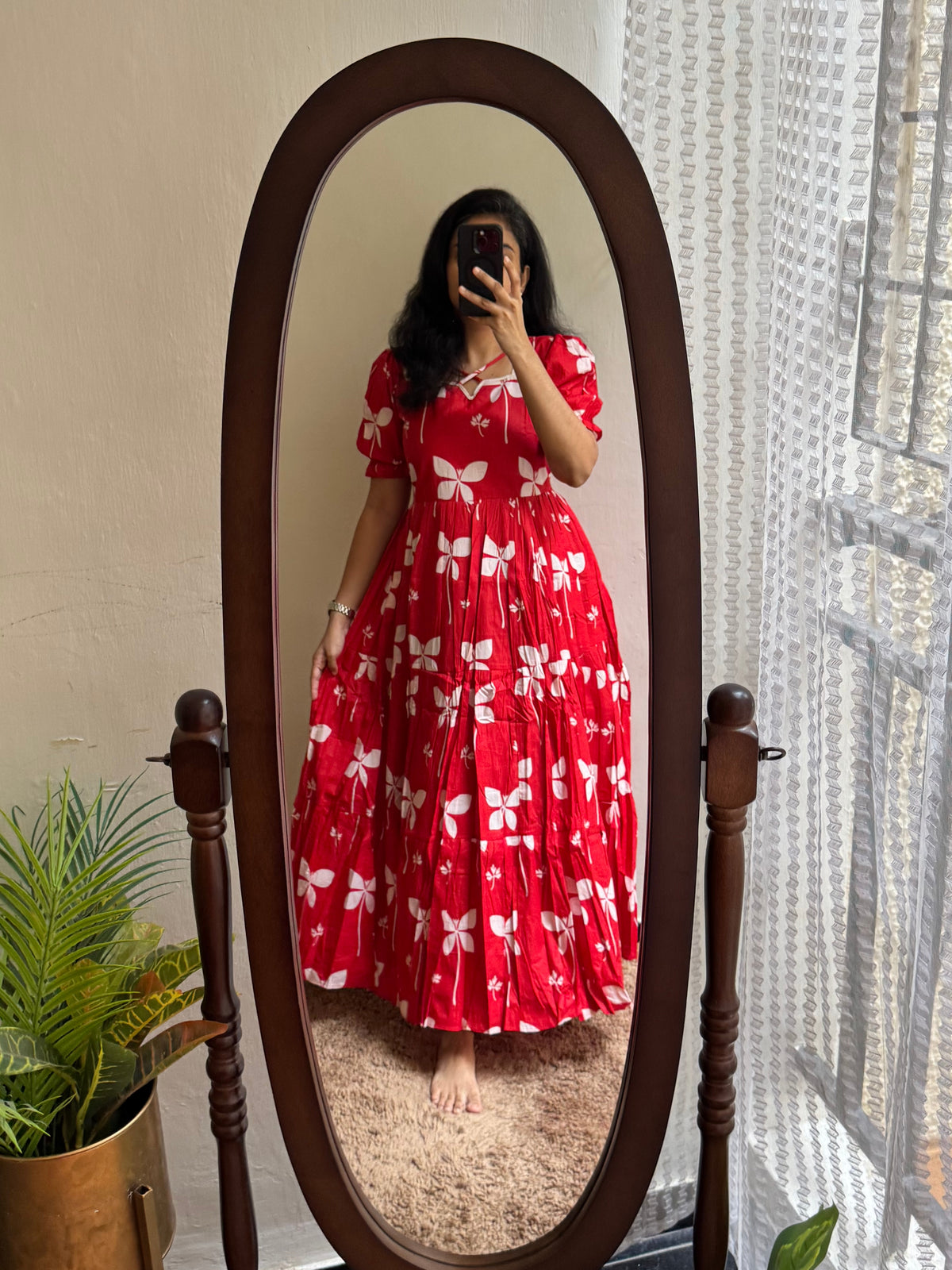 Cherry Butterfly with Full Lining - Ready Dispatch
