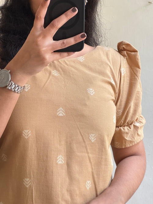 Butta Kurti with lining - 01 - MADE ON ORDER