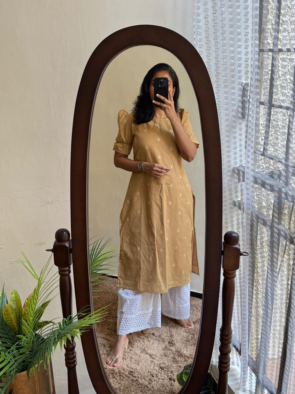 Butta Kurti with lining - 01 - MADE ON ORDER