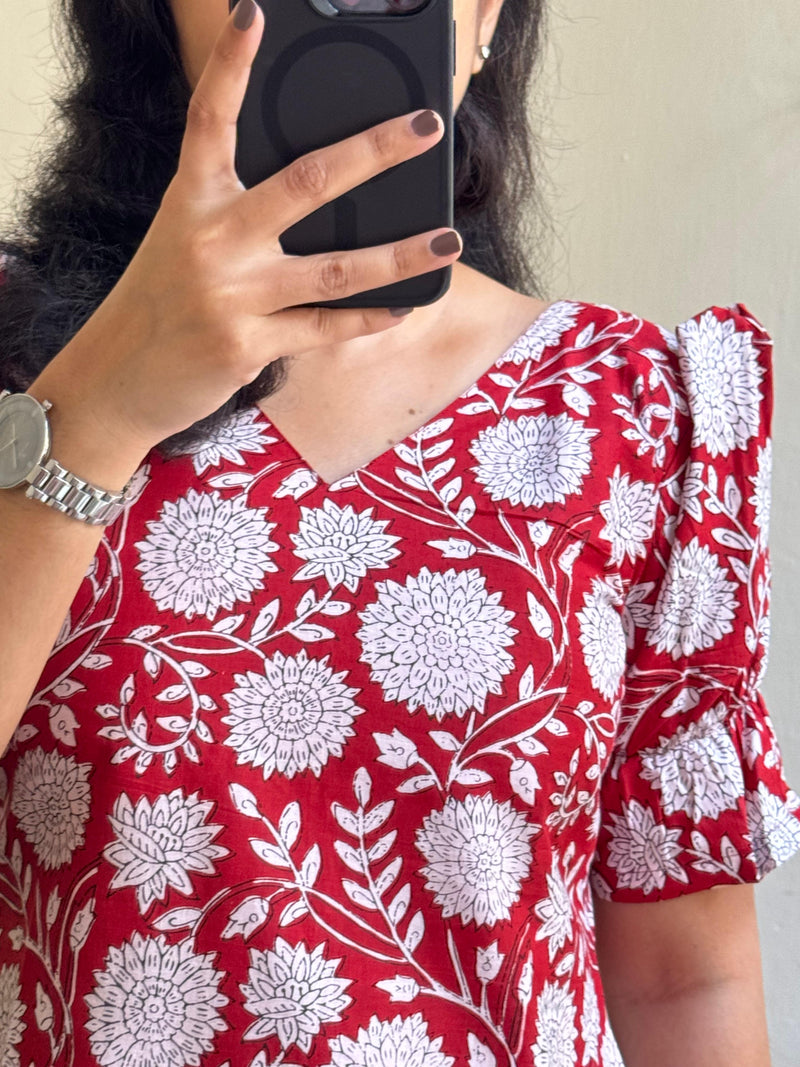 Block print kurti  02 - MADE ON ORDER