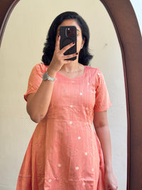 Peachy Raw silk- Ready Dispatch