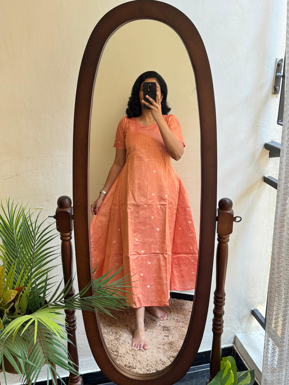 Peachy Raw silk- Ready Dispatch