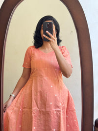 Peachy Raw silk- Ready Dispatch