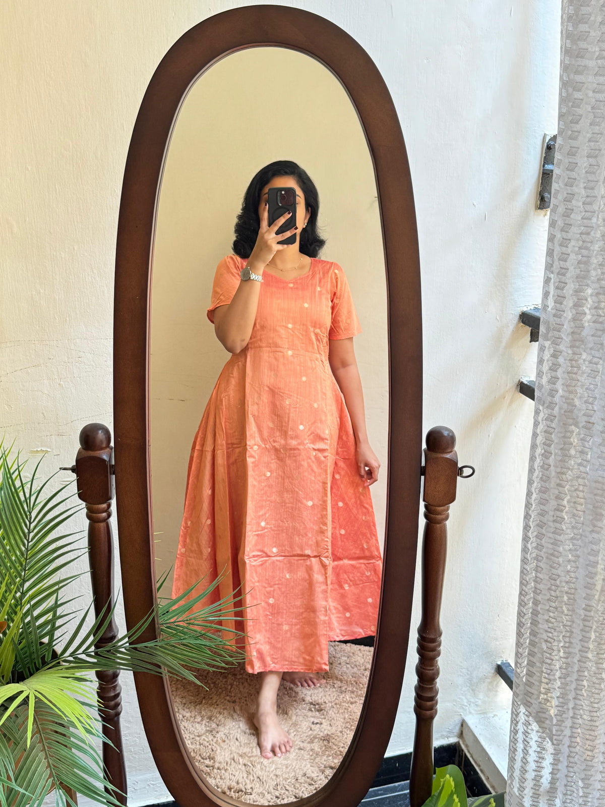 Peachy Raw silk- Ready Dispatch