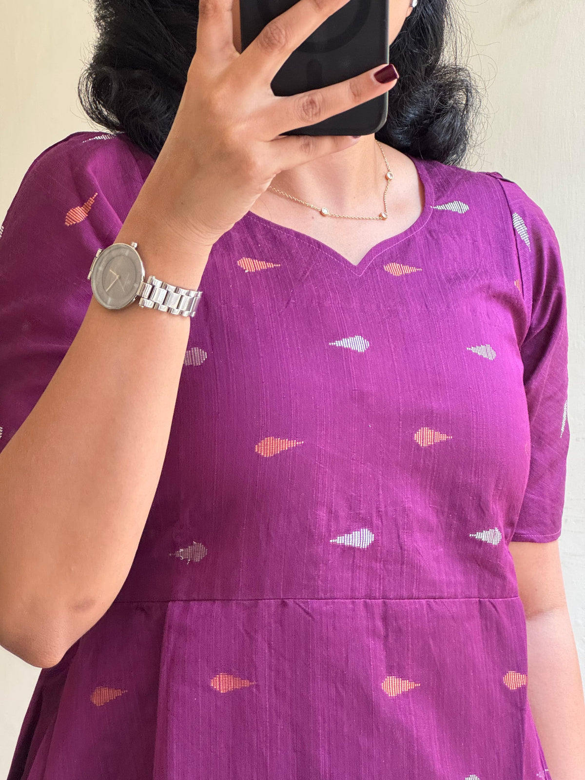 Purplee Raw silk - Ready Dispatch