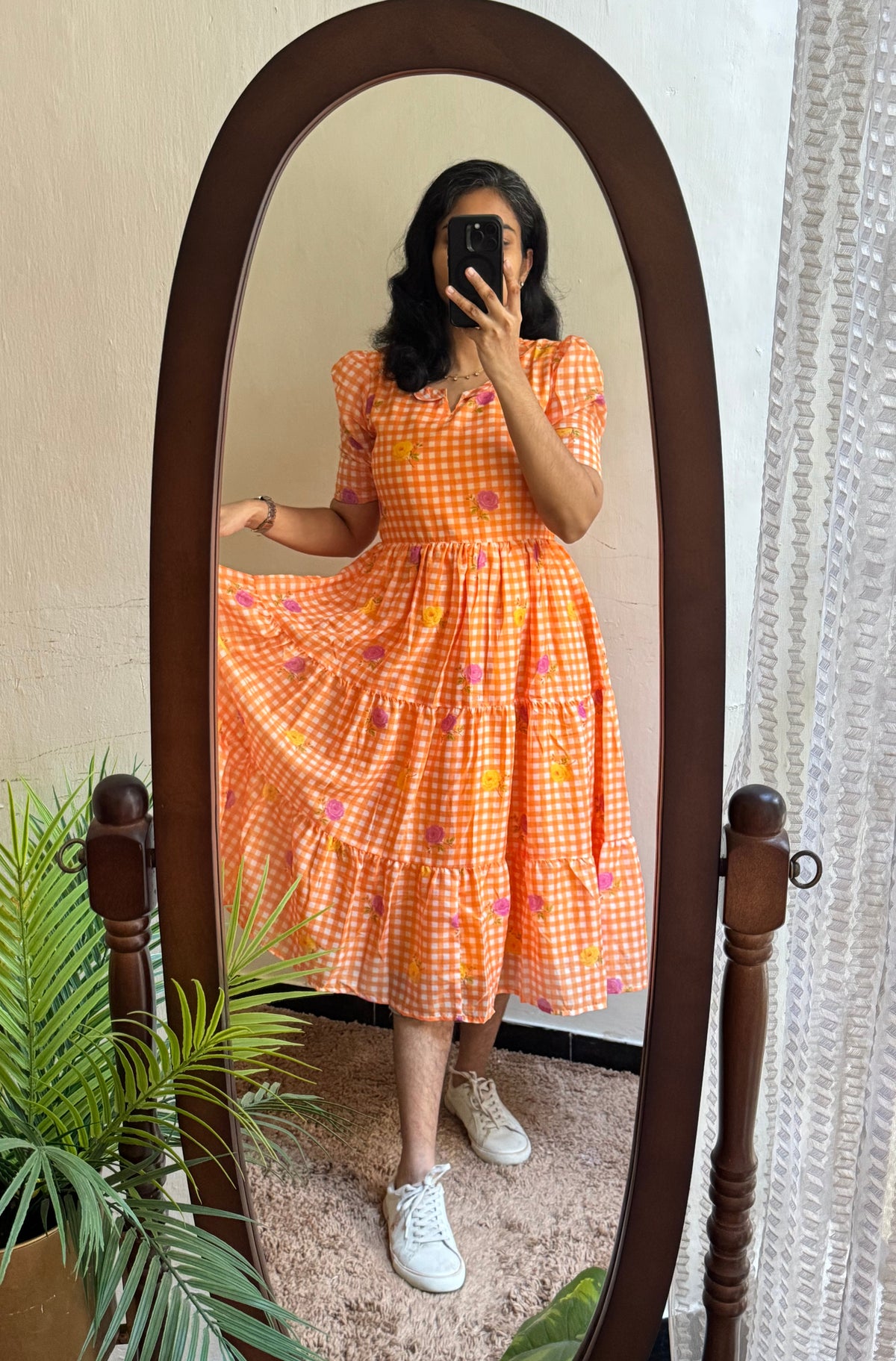 Orange gingham - Ready Dispatch