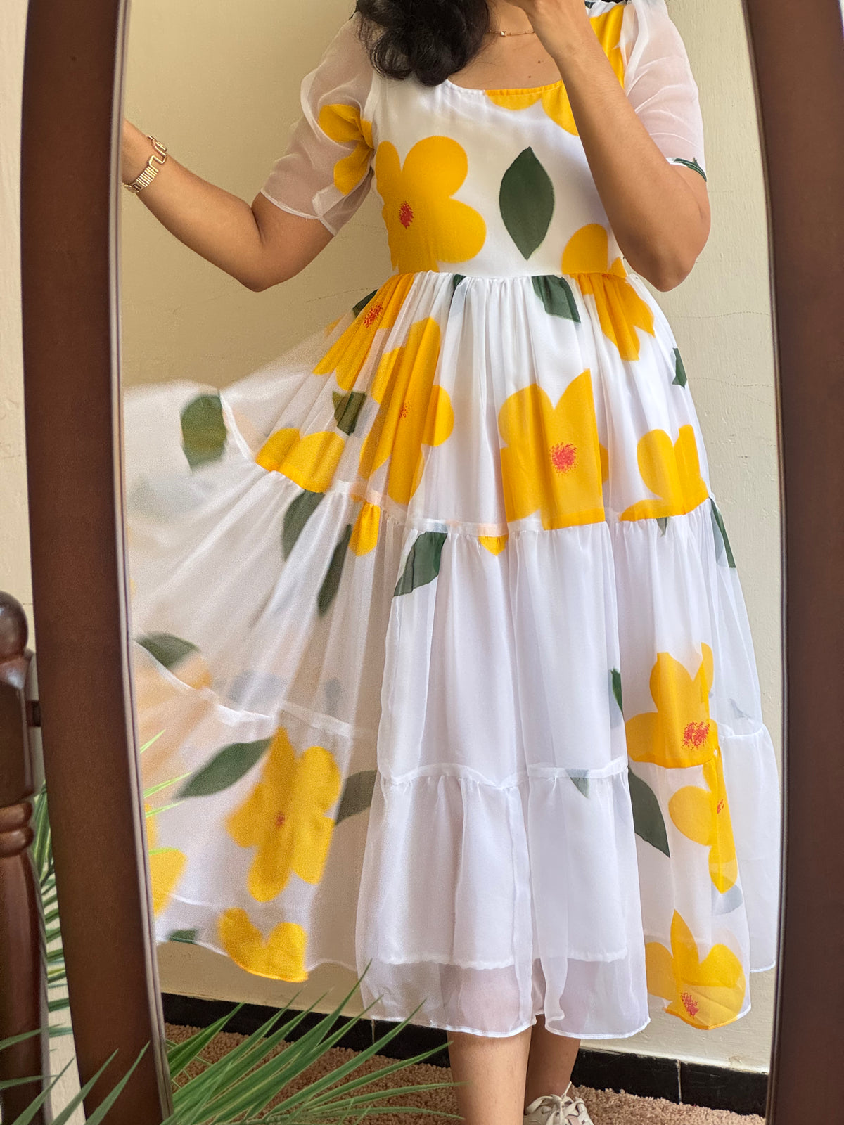 Cloudy Bloom HandPainted