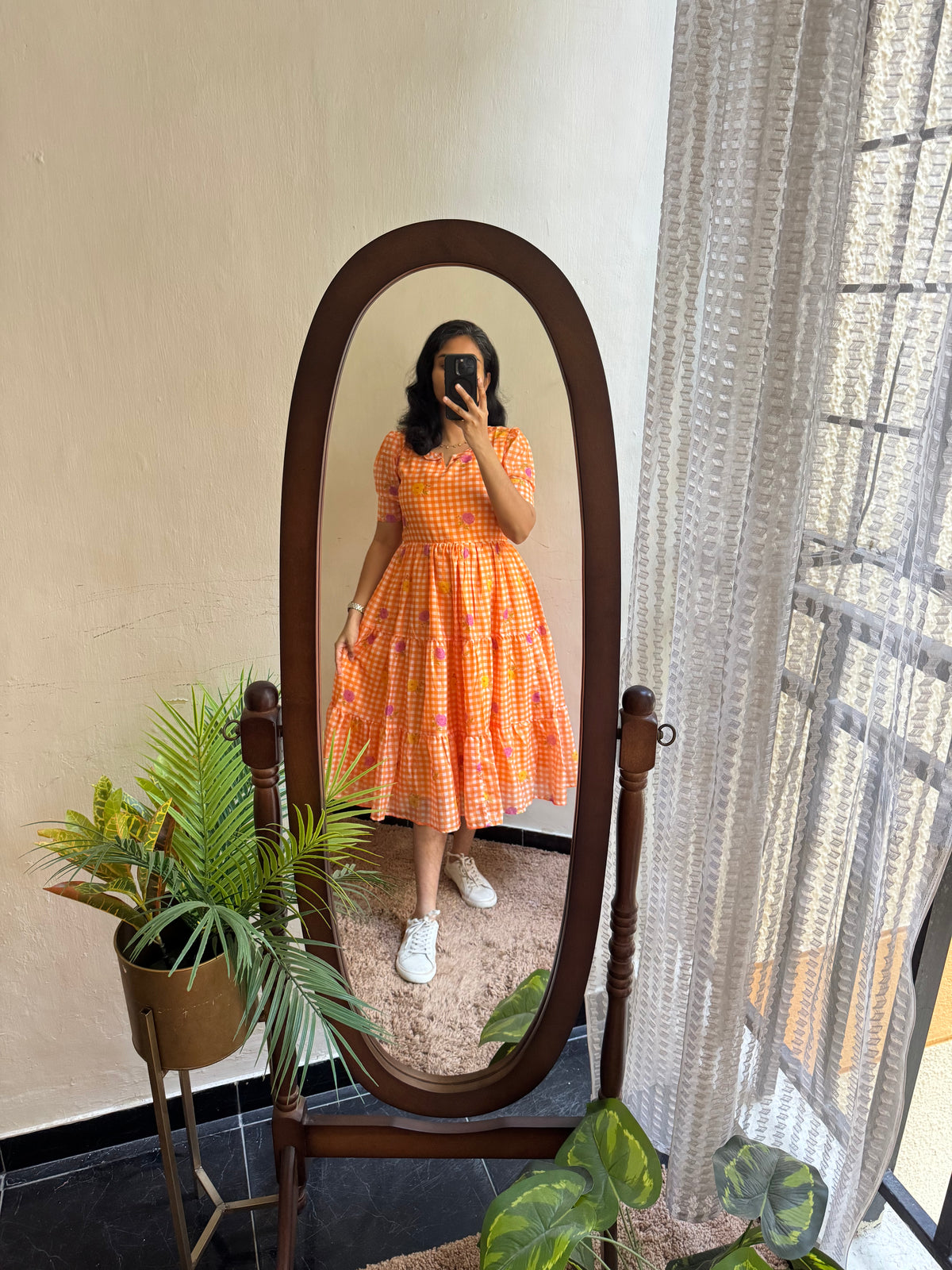 Orange gingham - Ready Dispatch