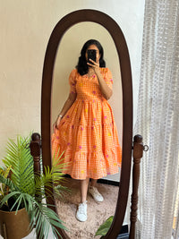 Orange gingham - Ready Dispatch