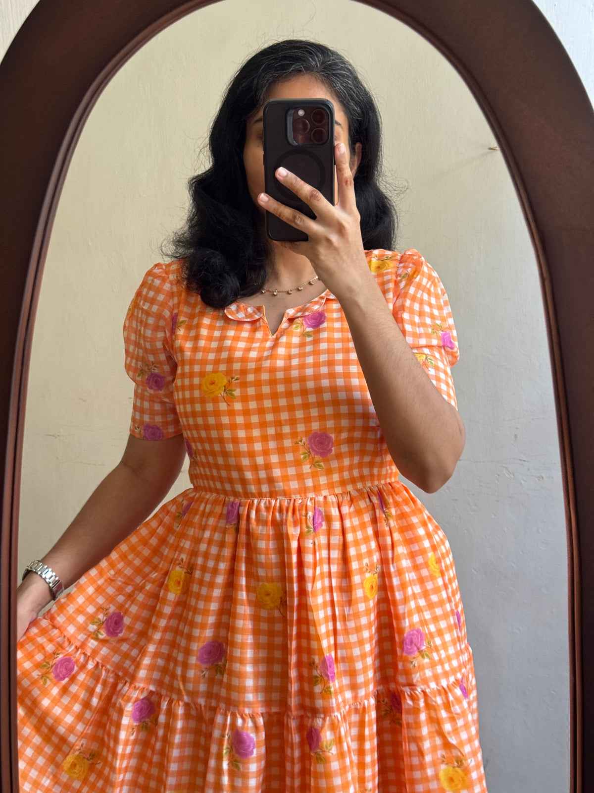 Orange gingham - Ready Dispatch