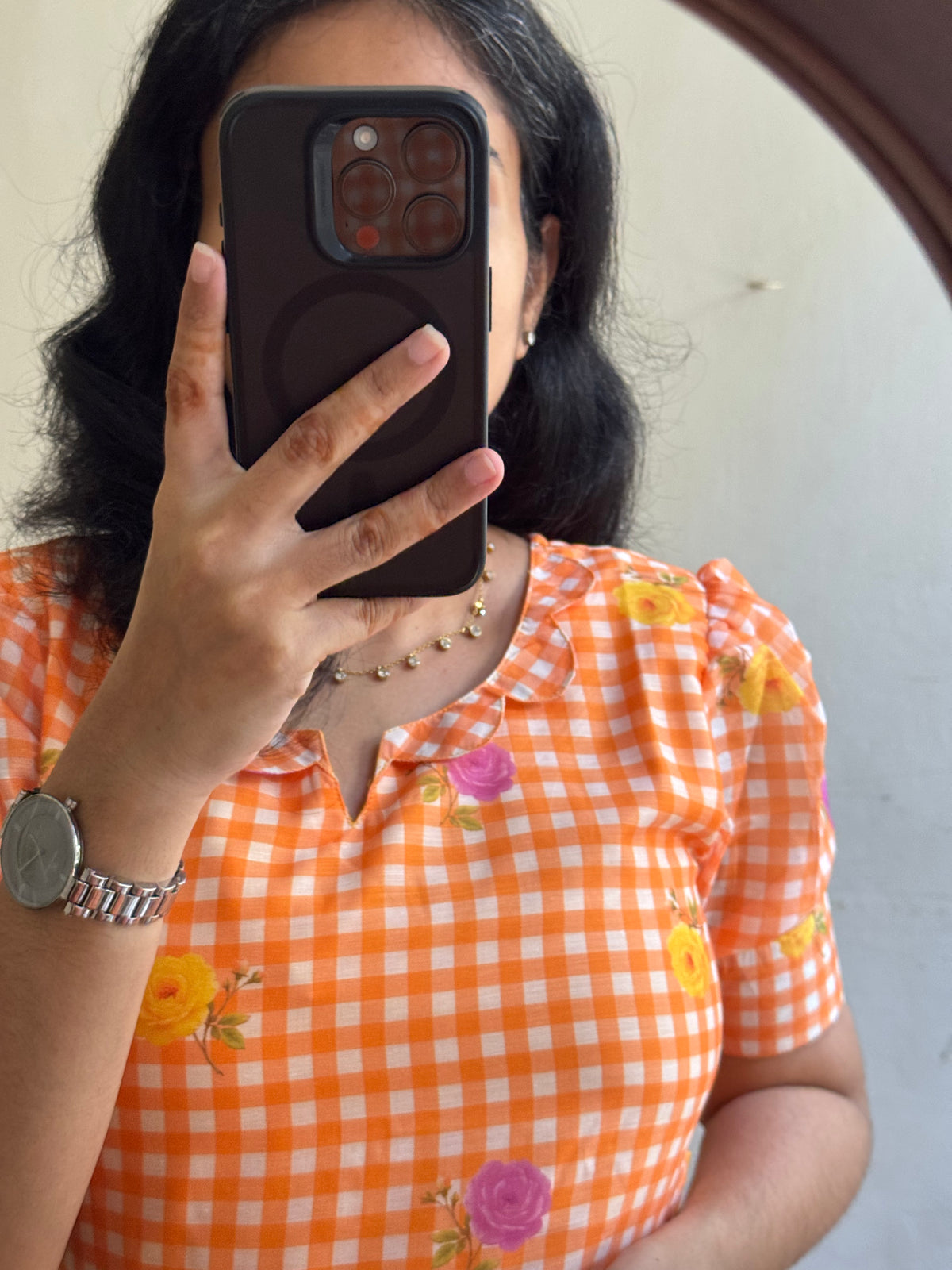 Orange gingham - Ready Dispatch