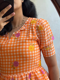 Orange gingham - Ready Dispatch