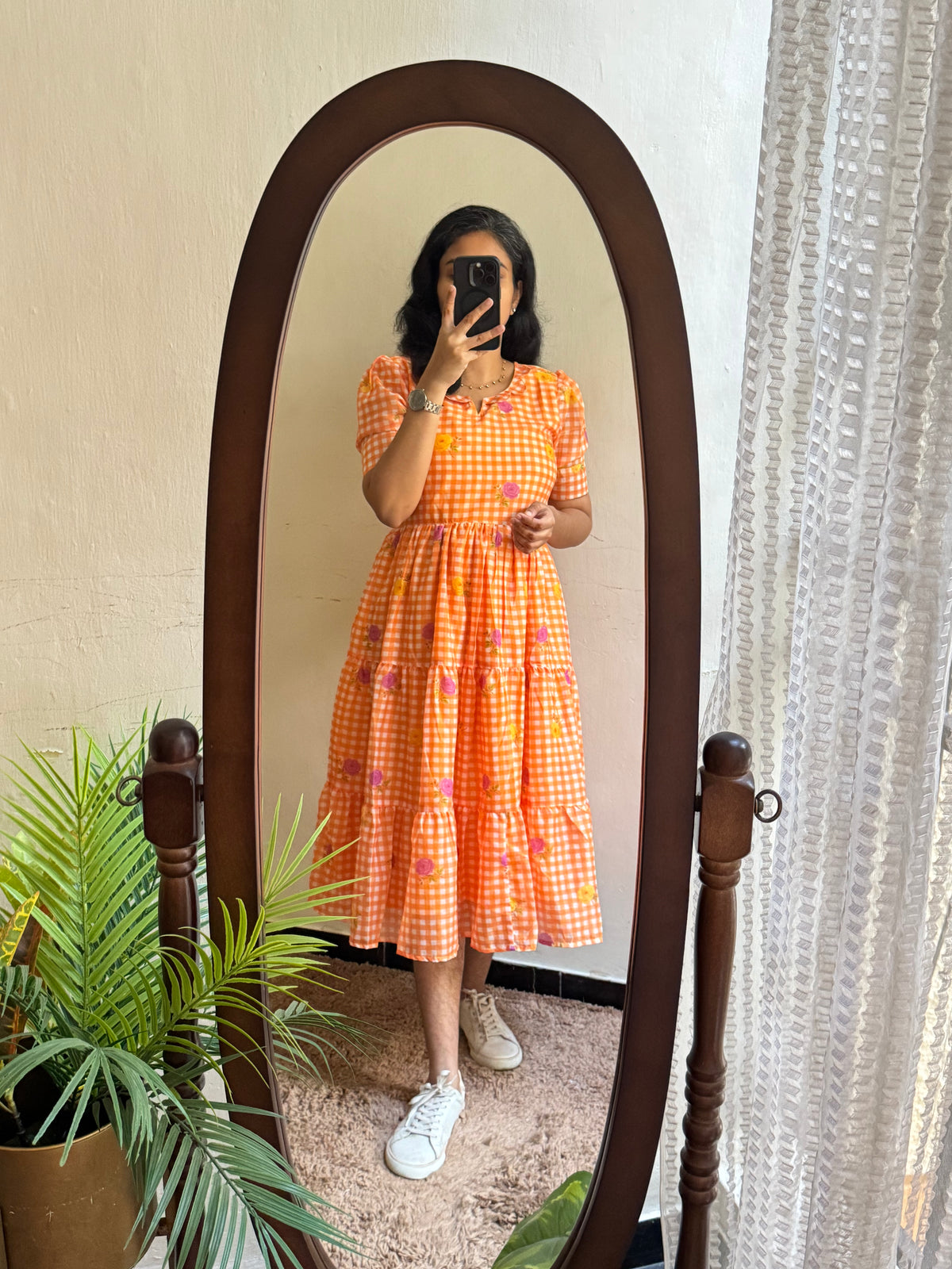 Orange gingham - Ready Dispatch