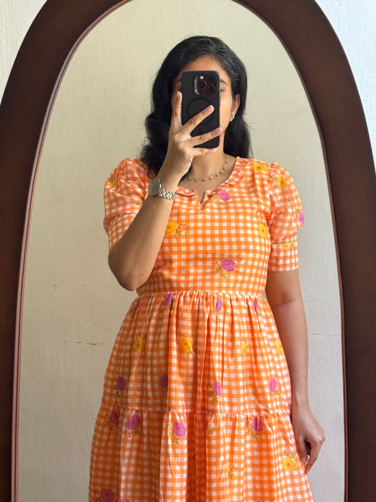 Orange gingham - Ready Dispatch