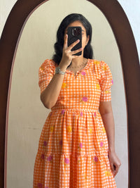 Orange gingham - Ready Dispatch