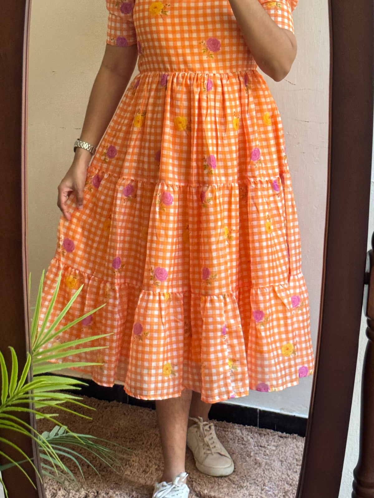 Orange gingham - Ready Dispatch