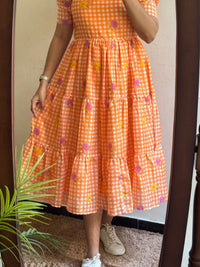 Orange gingham - Ready Dispatch
