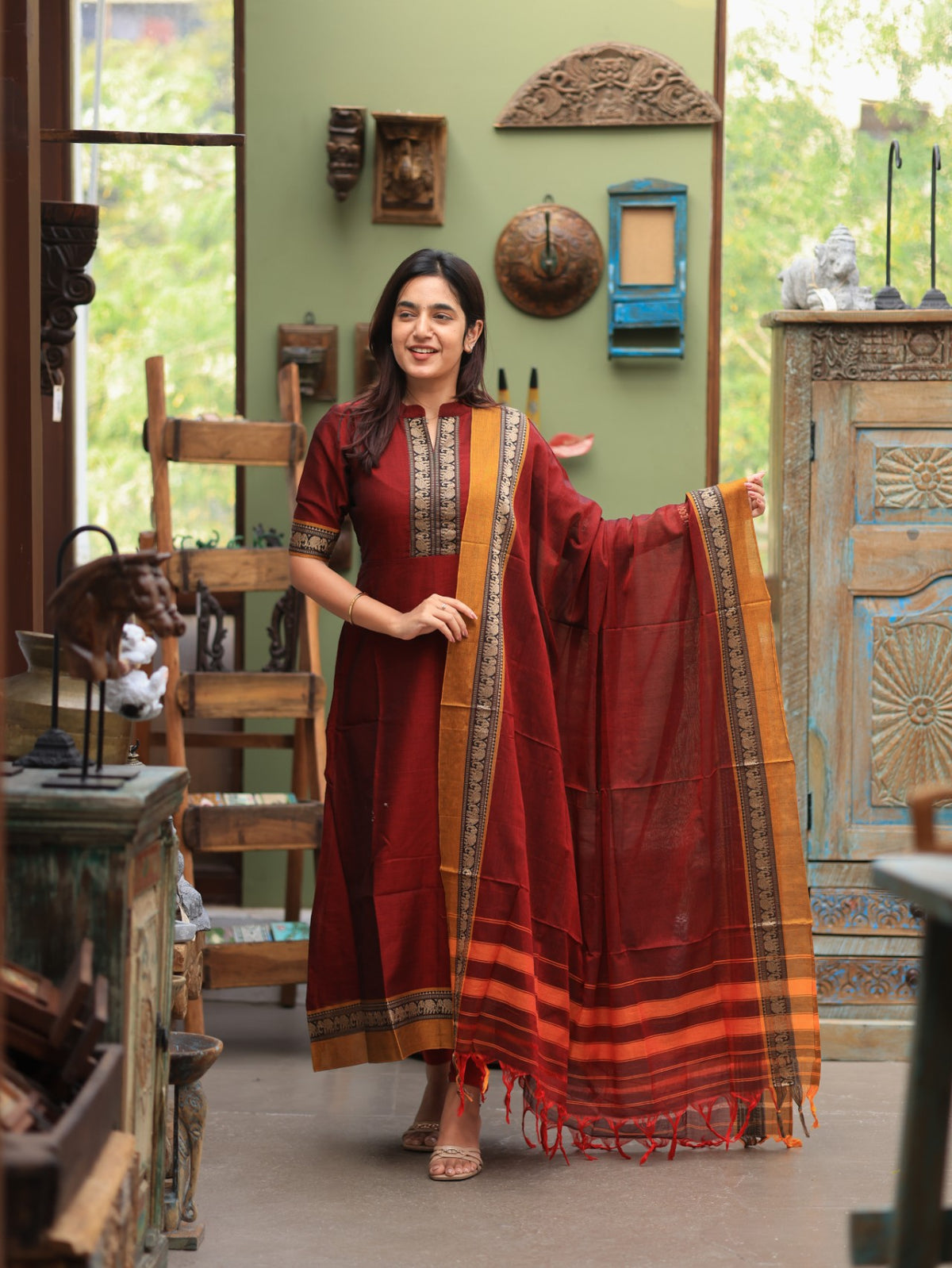 Narayanapet 2 piece set 05 - MADE ON ORDER