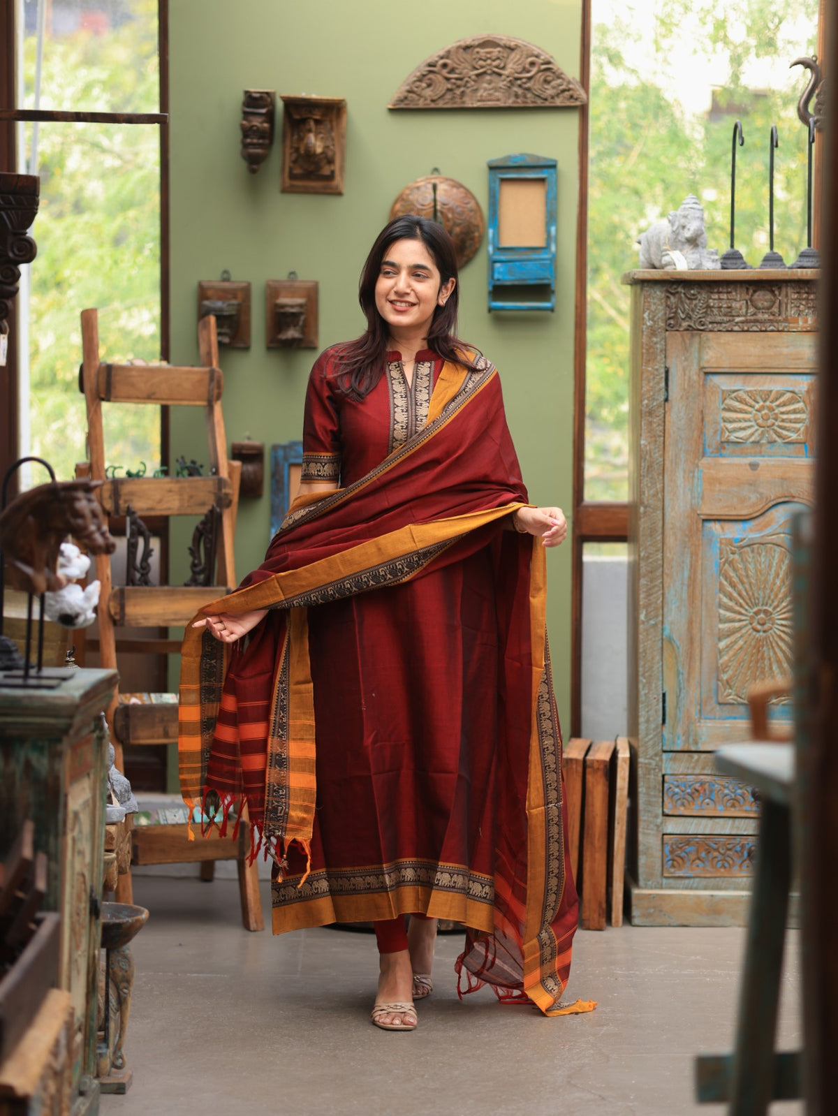 Narayanapet 2 piece set 05 - MADE ON ORDER