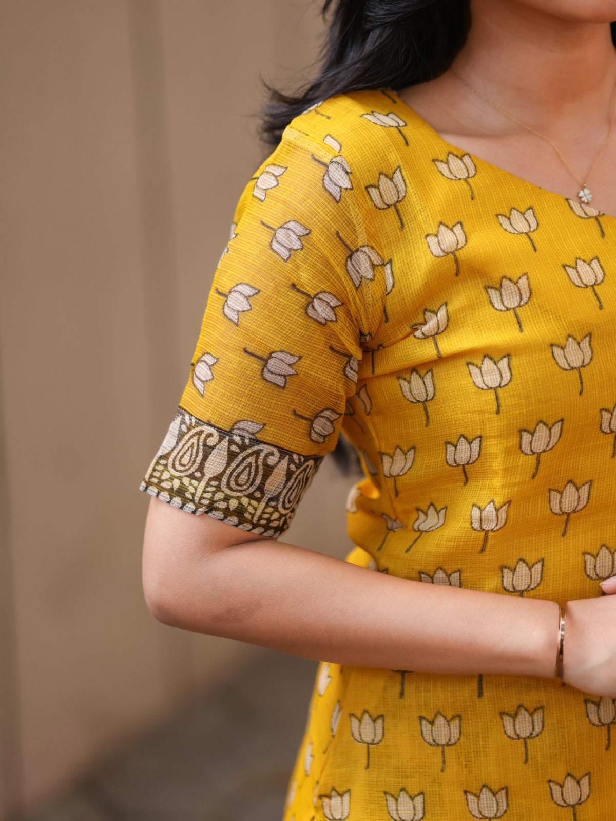 Saffron Lotus — Salwar Set