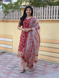 Crimson Garden — Salwar Set
