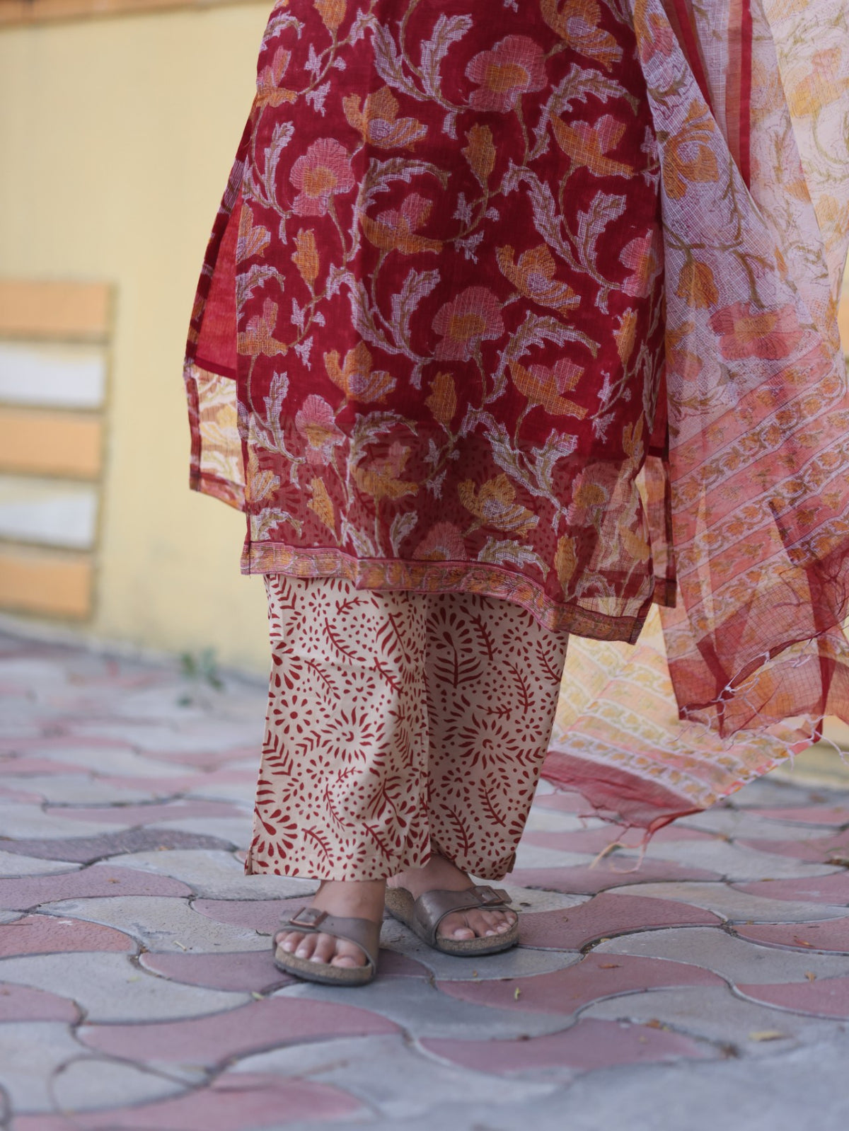 Crimson Garden — Salwar Set
