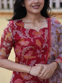Crimson Garden — Salwar Set