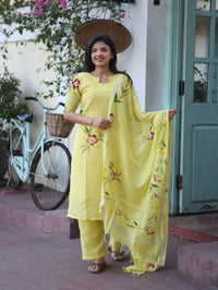 Basant — Hand-Painted Salwar Set - Astonish Admire