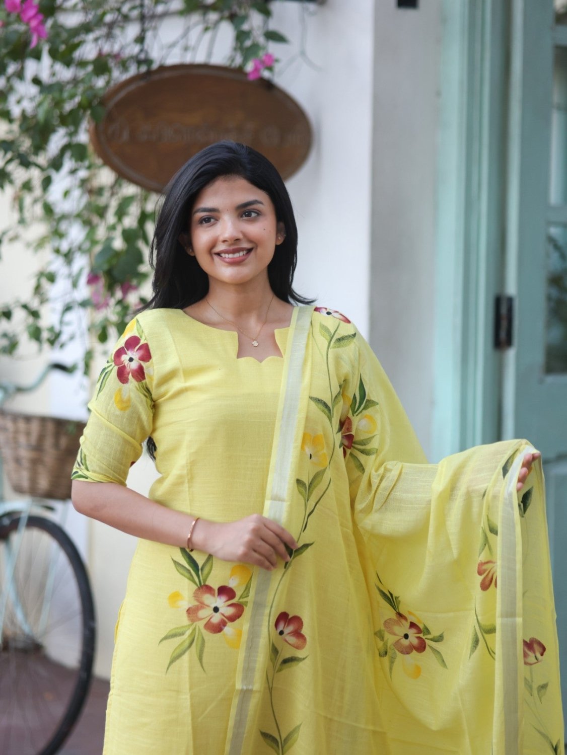 Basant — Hand-Painted Salwar Set - Astonish Admire