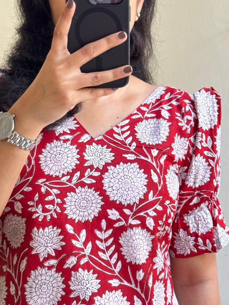 Block print kurti 02 - MADE ON ORDER - Astonish Admire