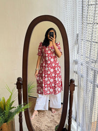 Block print kurti 02 - MADE ON ORDER - Astonish Admire