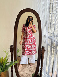 Block print kurti 02 - MADE ON ORDER - Astonish Admire