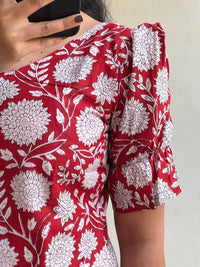 Block print kurti 02 - MADE ON ORDER - Astonish Admire