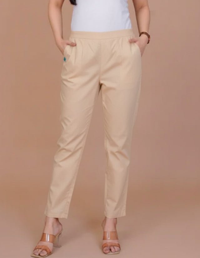 Cotton Pant Beige - Ready Dispatch - Astonish Admire