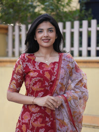 Crimson Garden — Salwar Set - Astonish Admire