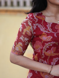 Crimson Garden — Salwar Set - Astonish Admire