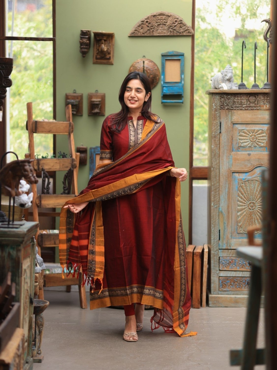 Narayanapet 2 piece set 05 - MADE ON ORDER - Astonish Admire