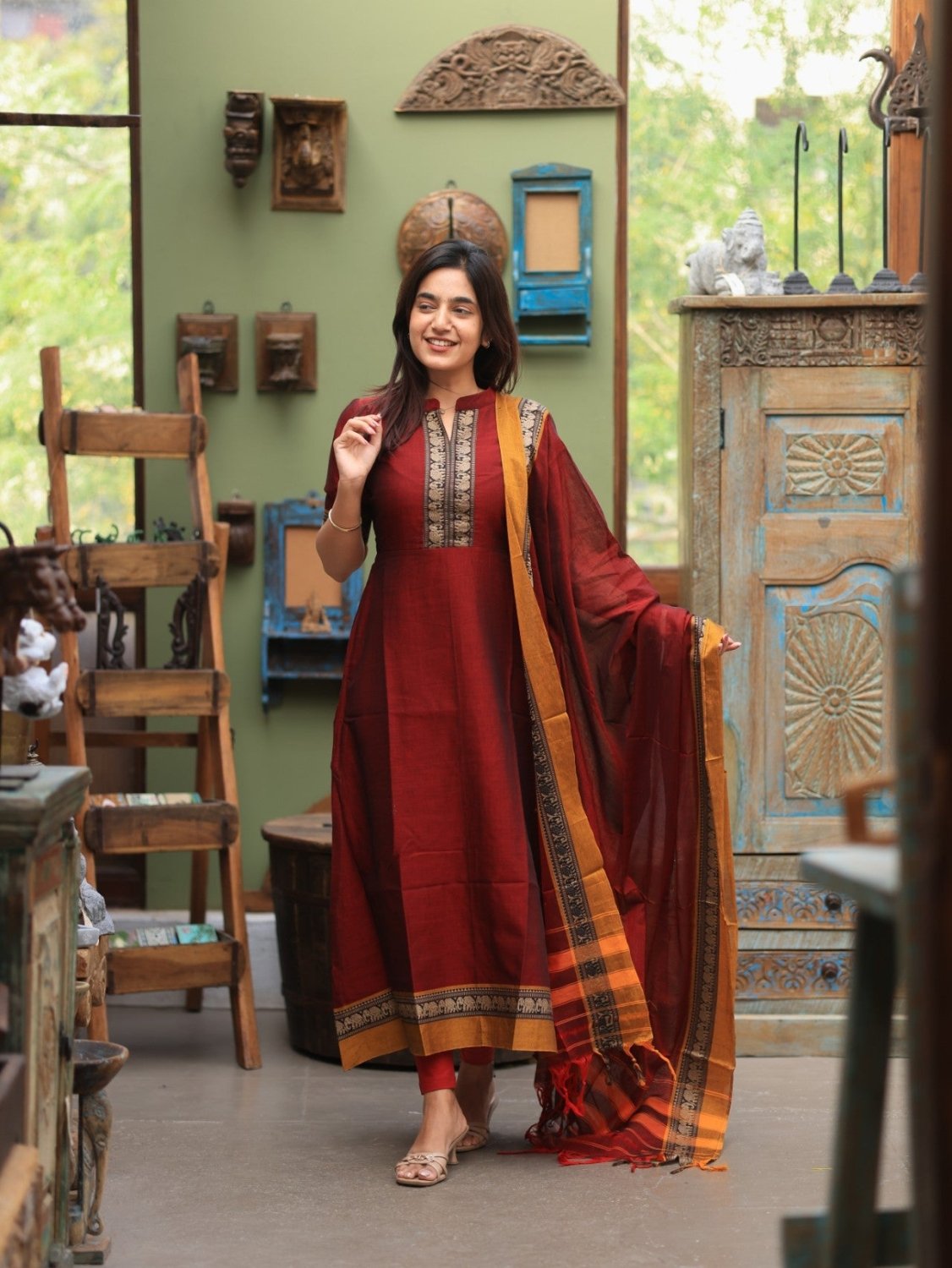 Narayanapet 2 piece set 05 - MADE ON ORDER - Astonish Admire