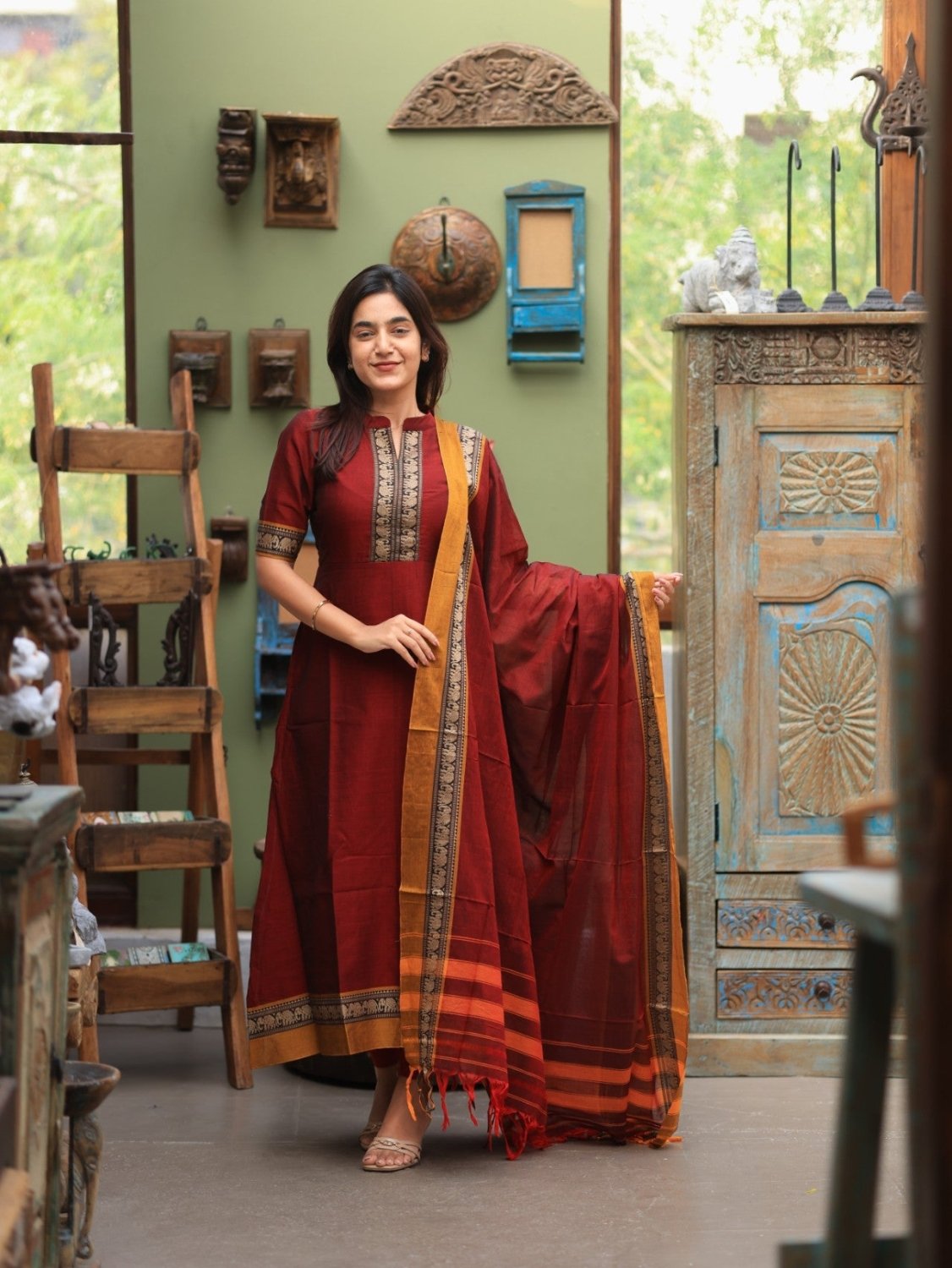 Narayanapet 2 piece set 05 - MADE ON ORDER - Astonish Admire