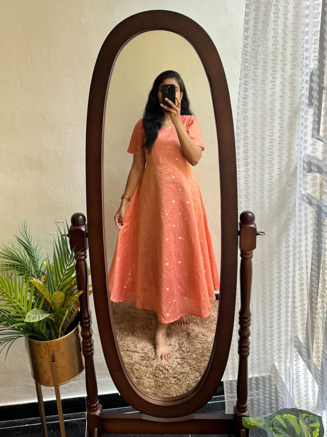 Peachy Raw silk- Ready Dispatch - Astonish Admire