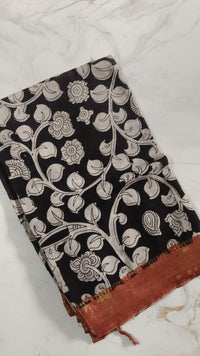 Red Rawsilk with Kalamkari Duppata - Made On Order - Astonish Admire