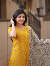 Saffron Lotus — Salwar Set - Astonish Admire